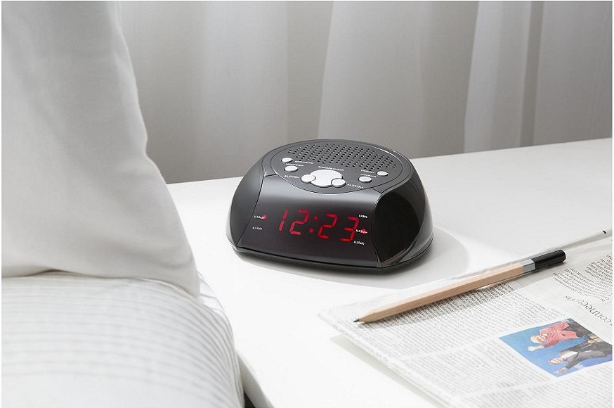 Tesco CR106R AM/FM Alarm Clock Radio (Black) B+ eBay